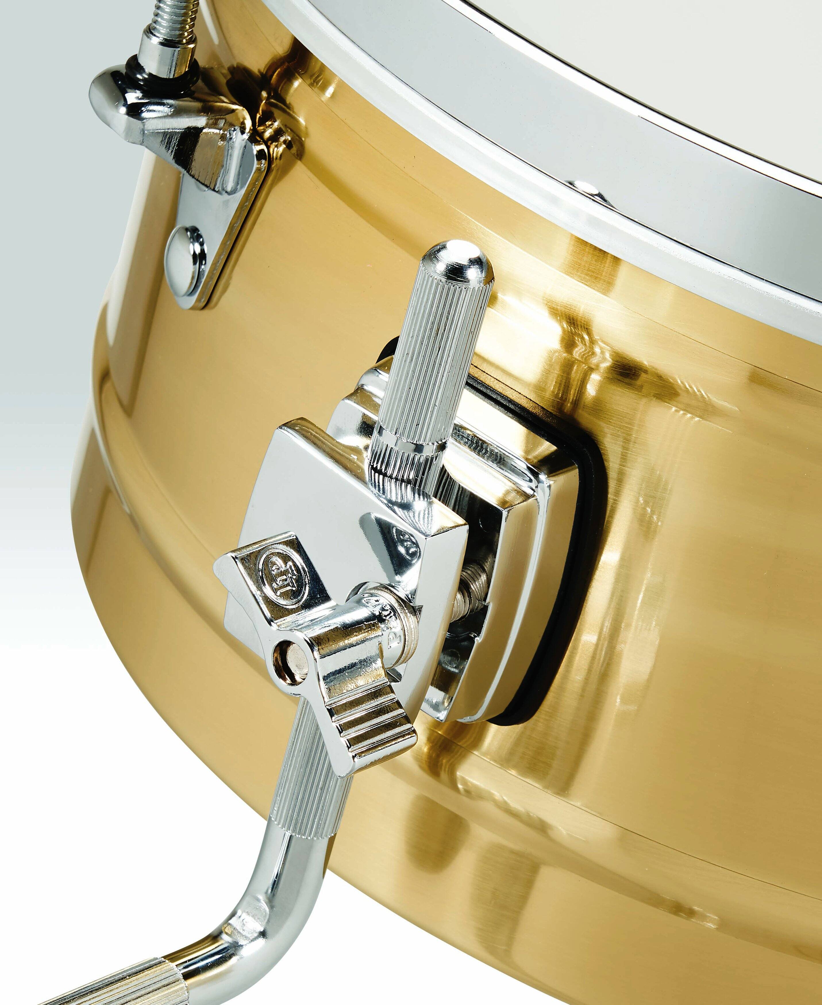 Left. Latin Percussion - 13" Brass Timbale.