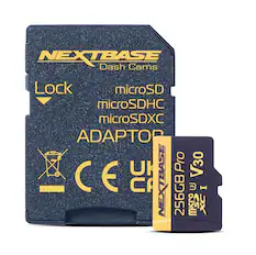 NEXTBASE Dash Cams
Lock
microSD microSDHC microSDXC
ADAPTOR
CE CA
NEXTBASE PRO
256GB PRO
microSDXC
V30