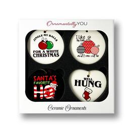 OrnamentallyYou - Playful Santa Christmas Ornament Bundle - Multi-colored