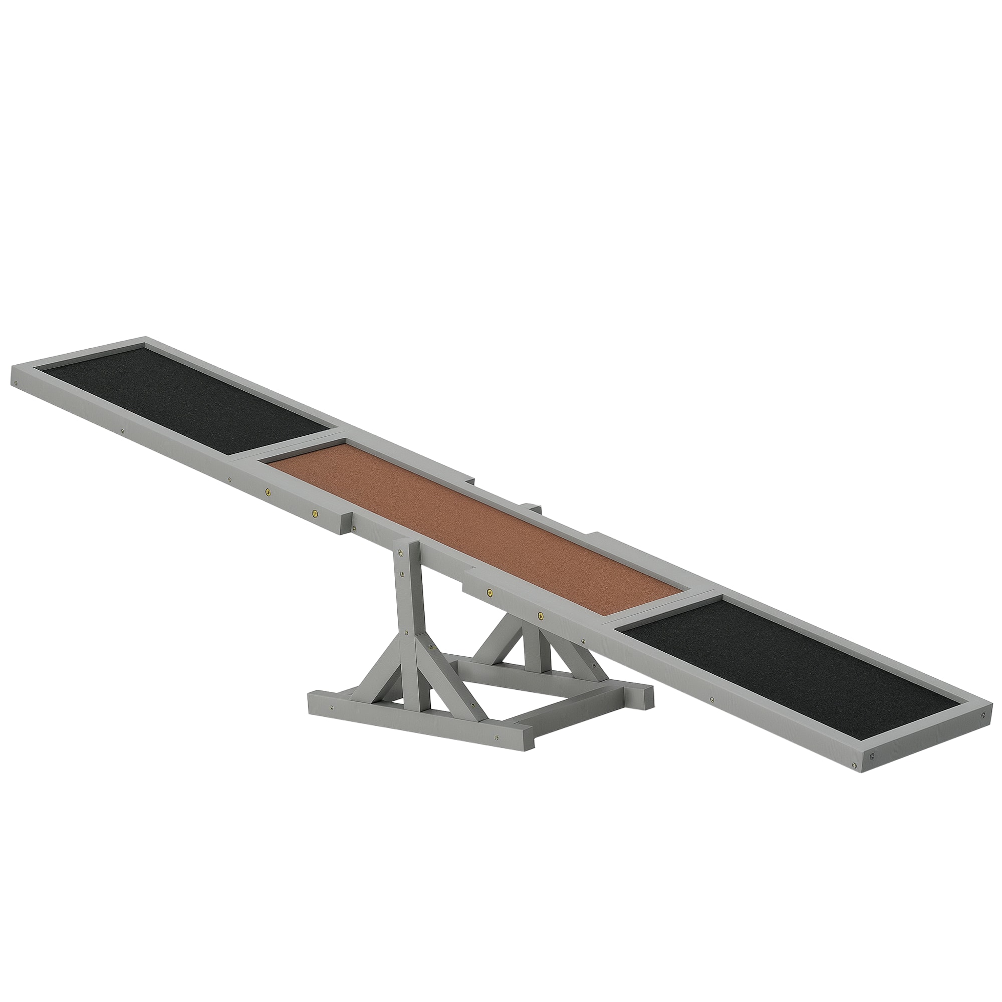 "Pawhut - Wooden Dog Agility Seesaw, Training Exercise, Platform Equipment, Weather Resistant, 71"" L x 12"" W x 12"" H - Gray" price history on PriceWatchPro