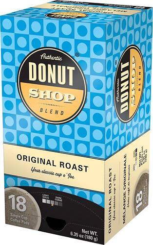 Angle Standard. Reunion Island - Authentic Donut Shop Original Blend Single Cup Coffee Pods (18-Pack).