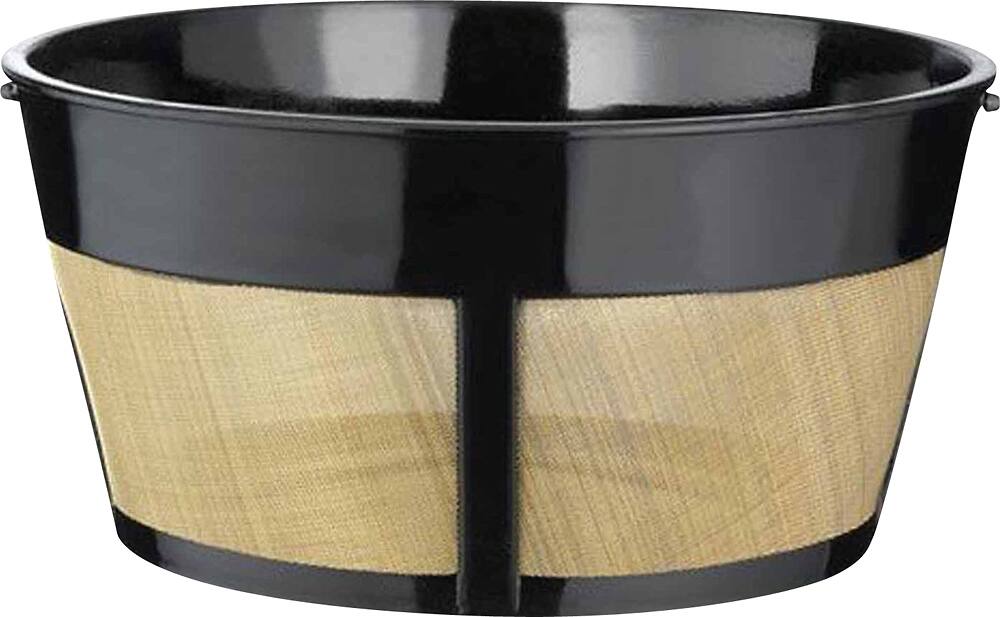 Angle. Unbranded - 8- to 12-Cup Reusable Coffee Filter - Black.