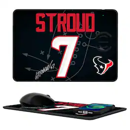 Keyscaper - C.J. Stroud Wireless Charger and Mouse Pad - Black