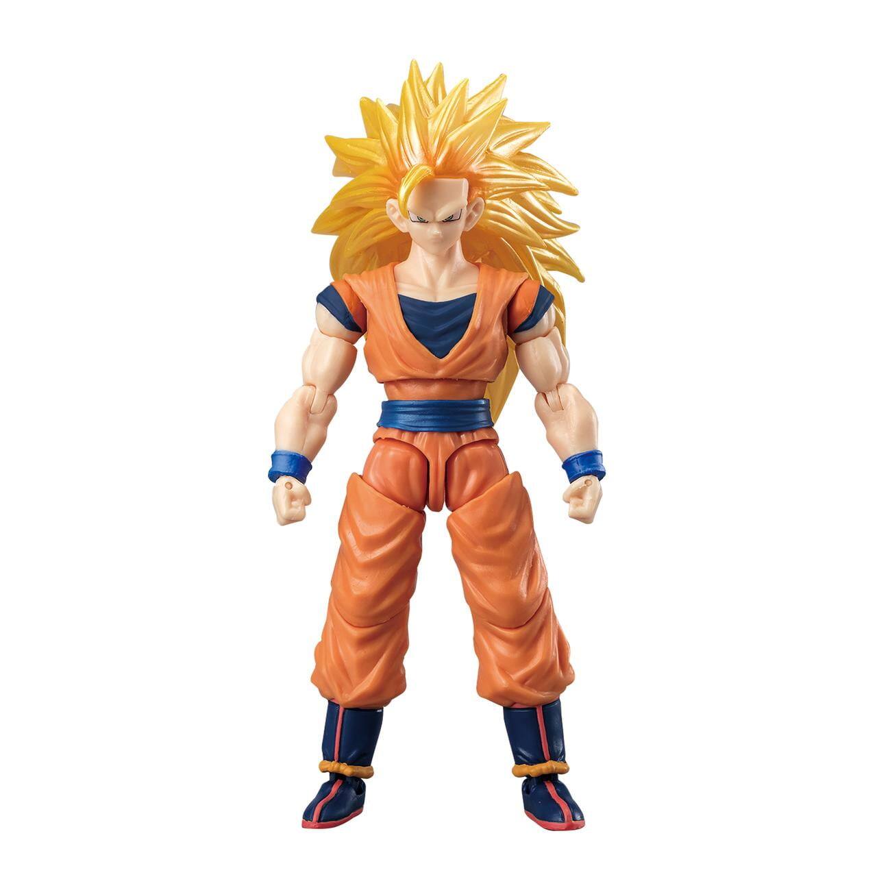 Left. Bandai - Dragon Ball Evolve - Dragon Ball Super - Super Saiyan 3 Son Goku 5" Action Figure.