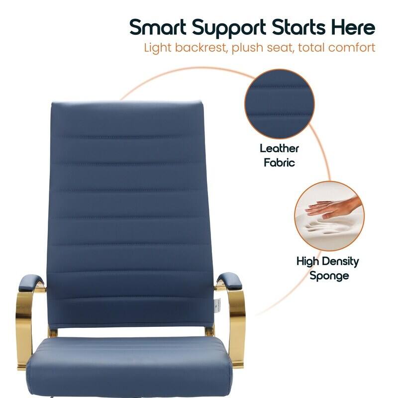 Smart Support Starts Here  
Light backrest, plush seat, total comfort  
Leather Fabric  
High Density Sponge