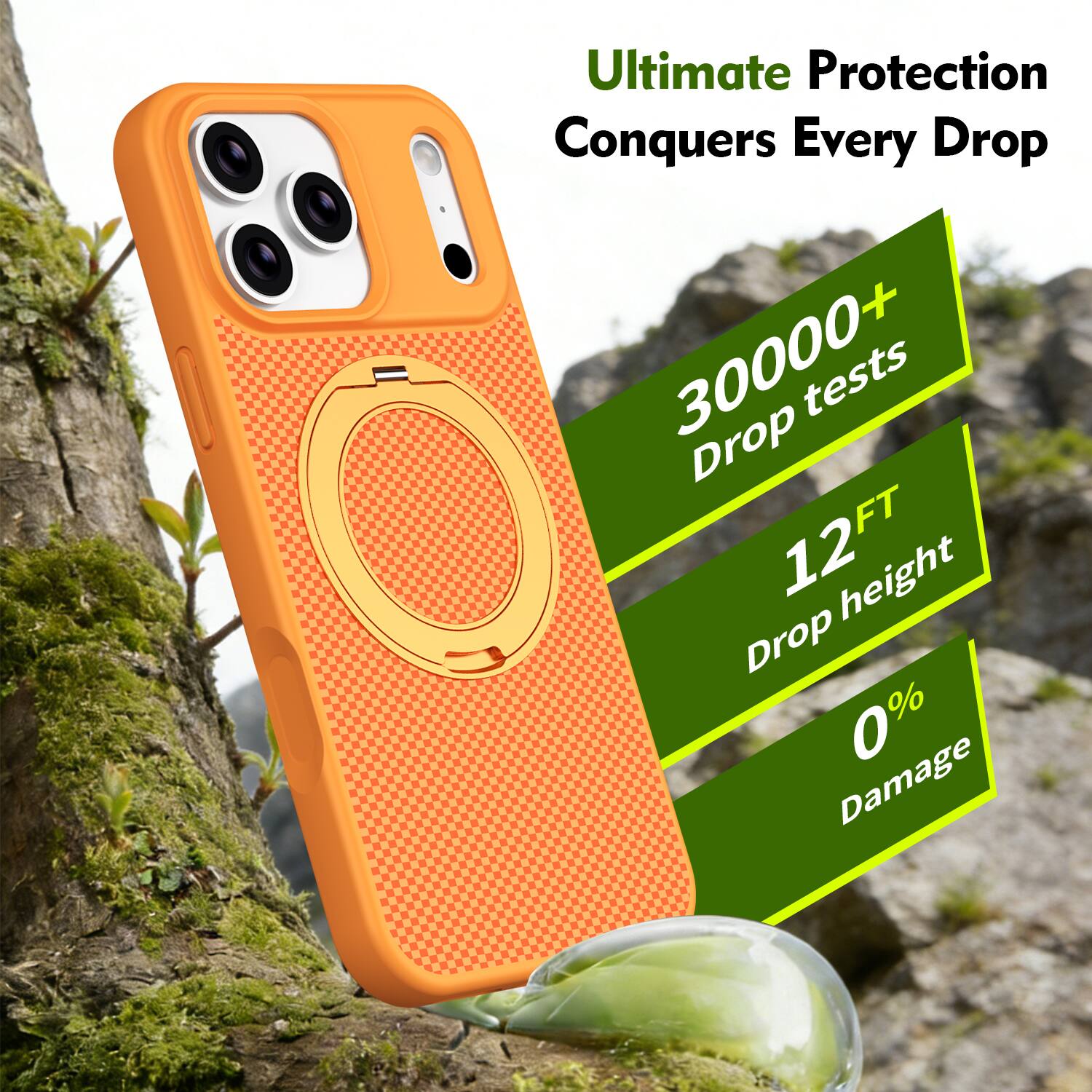 Ultimate Protection Conquers Every Drop

30000+ Drop tests

12FT Drop height

0% Damage