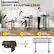 ERGONOMIC HEIGHT-ADJUSTABLE DESK: Easily switch between sitting and standing modes. Good for the spine. Improve work efficiency. Suitable for any height: 28.5"-45.5".
