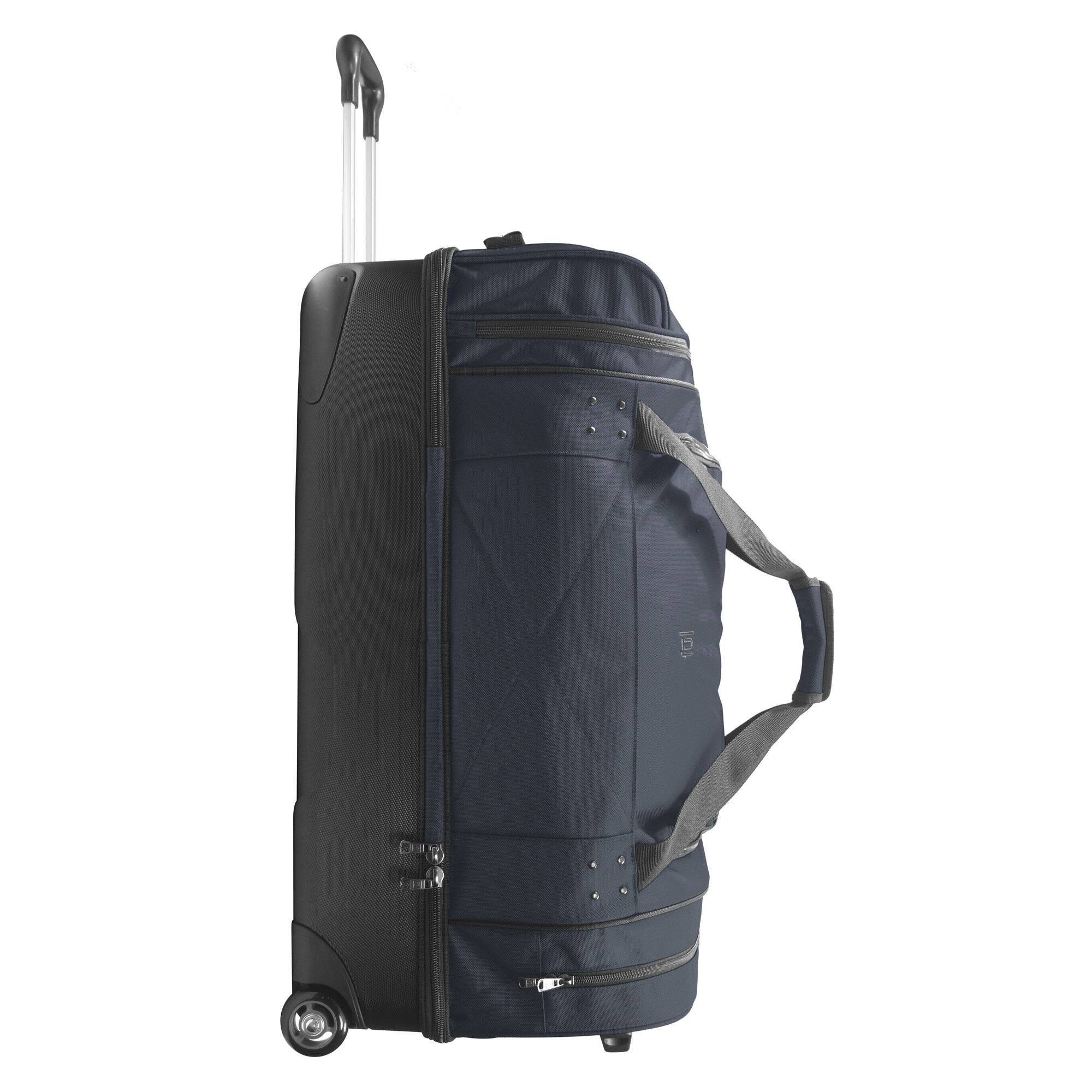 Angle. Ful - Workhorse 30" Split Level Rolling Duffle Bag - NAVY.