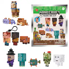 Monogram - Minecraft Series 6 Blind Bag 3D Foam Bag Clip | One Random - Multi-Colored
