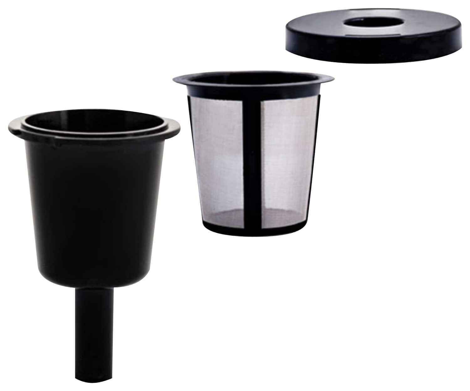 Angle. Unbranded - Reusable Single-Serve Coffee Filter for K-Cup Systems - Black.