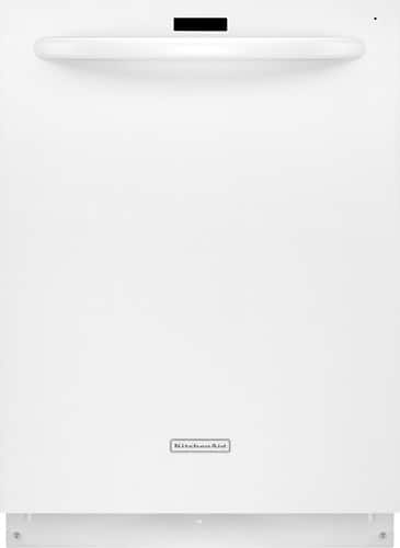 Front Standard. KitchenAid - Superba 24" Tall Tub Built-In Dishwasher - White.