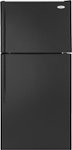Front Standard. Whirlpool - 14.4 Cu. Ft. Top-Freezer Refrigerator - Black.