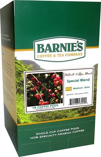 Angle Standard. Barnie's - Special Blend Single Cup Coffee Pods (18-Pack).