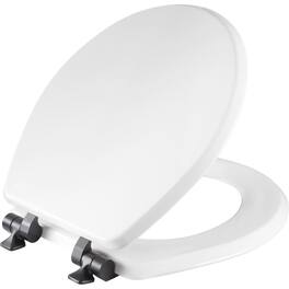 Mayfair by Bemis Benton Slow Close Round Enameled Wood Toilet Seat - White