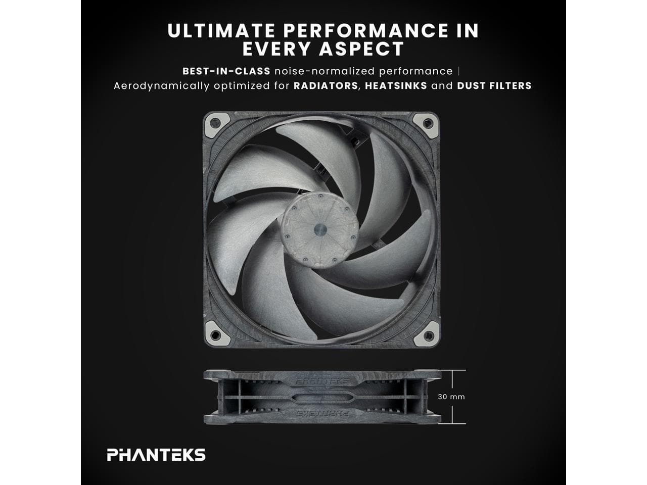 Phanteks T30 140 Triple Pack, 140mm PWM Fan, LCP Frame, 3 Mode