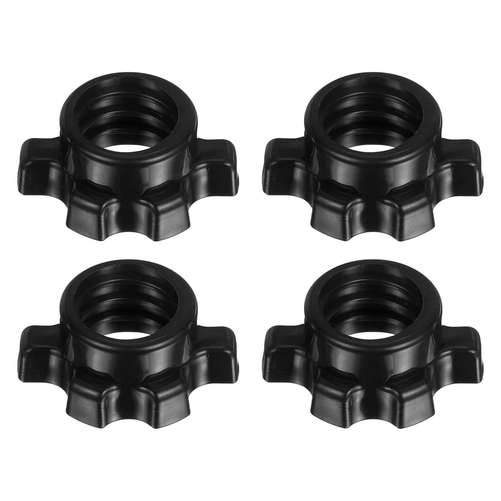 "Unique Bargains - Dumbbell Collars, Barbell Spin Lock Hex Nuts Anti Slip Weight Clip 1"" 4pcs Plastic for 1"" Barbell/Dumbbell - Black" price history on PriceWatchPro