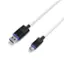 Alt View 13. Insignia™ - Extra-long 15' USB-C Charge and Play Cable for PlayStation 5 DualSense controllers and other USB devices - White/Black/Blue.