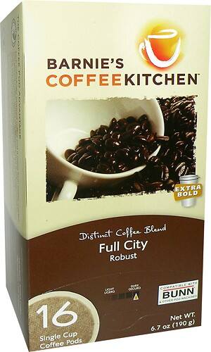 Angle Standard. Barnie's - Full City Roast Coffee Pods (18-Pack).