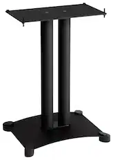 Front. Sanus - Foundations Steel Series Center-Channel Speaker Stand - Black.