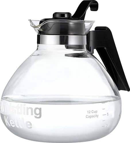 clear tea kettle