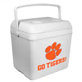 Indigo Falls - Clemson Tigers 24-Can Tailgate Cooler - White