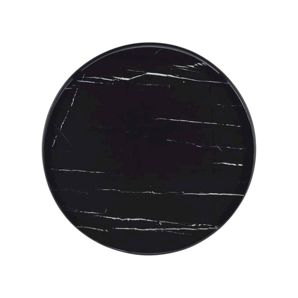 Back. Coaster Co. of America - Briggs 3-piece Round Coffee and End Table Set Black - Black.