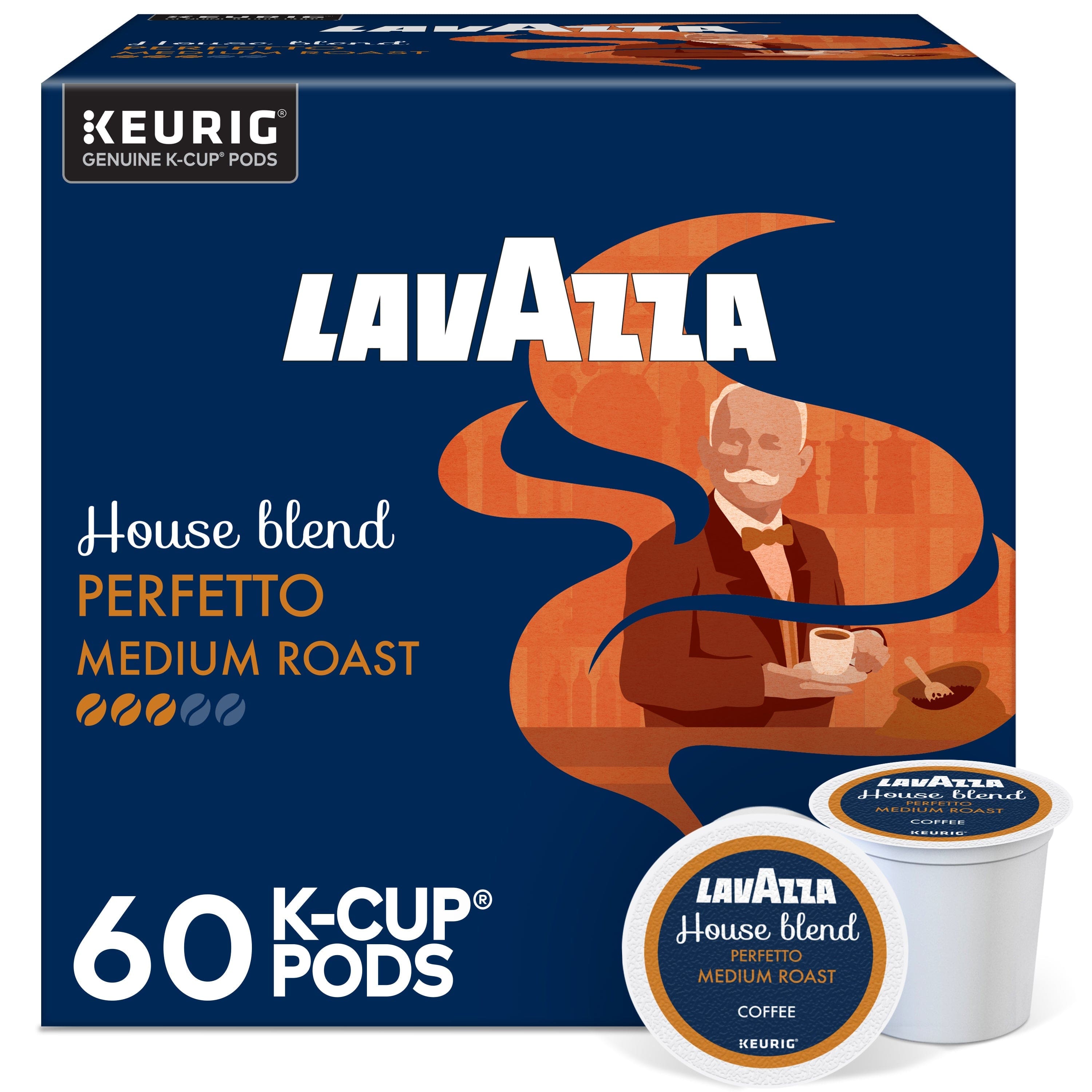 Lavazza - House Blend Perfetto Single-Serve Coffee K-Cup® Pods for Keurig® Brewer, 60 Count