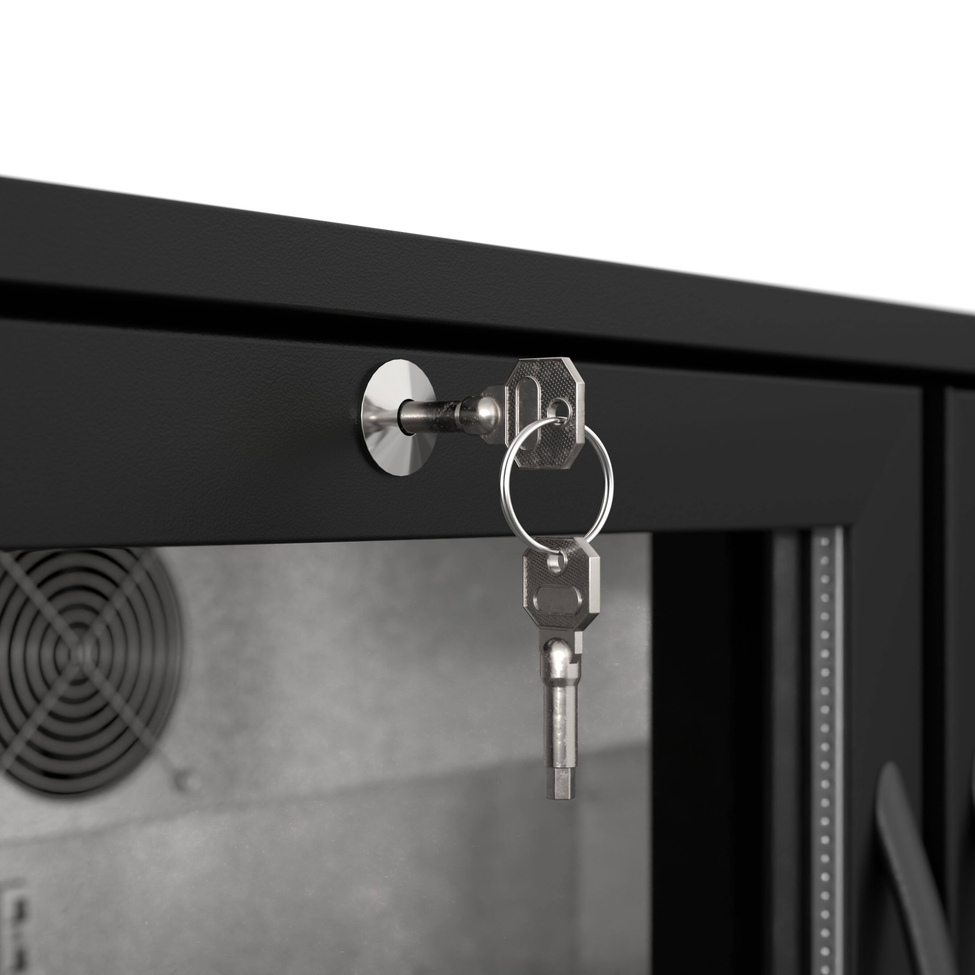 Alt View 10. Koolmore - 35 in. Two-Door Back Bar Refrigerator - 7.4 Cu Ft. BC-2DSW-BK - Black.