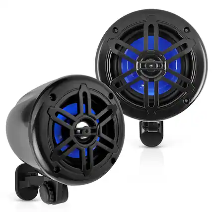 Front. Pyle - Pyle 4” Waterproof Off-Road Speakers - 150W 2-Way - None.