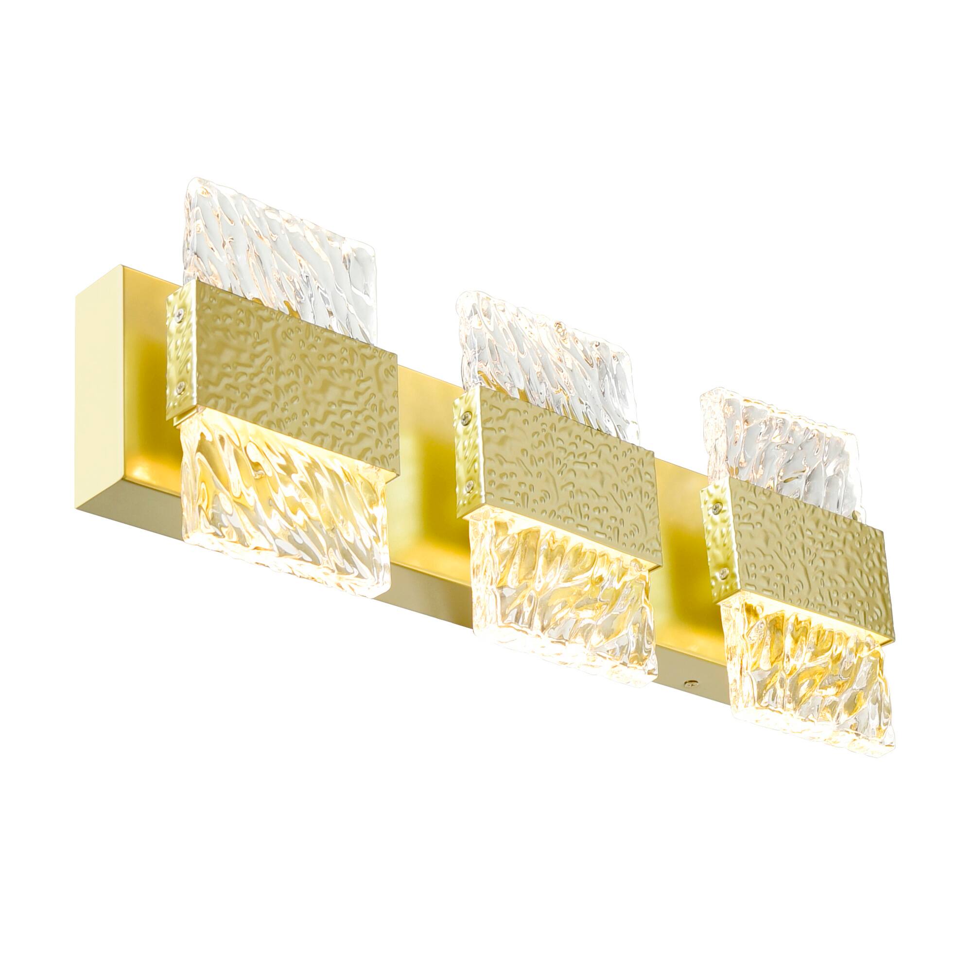 Left. CWI Lighting - Carolina LED Wall Sconce With Gold Leaf Finish - Gold Leaf.