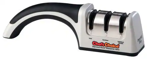 Angle. Chef'sChoice - ProntoPro Diamond Hone Knife Sharpener - Black/Gray.