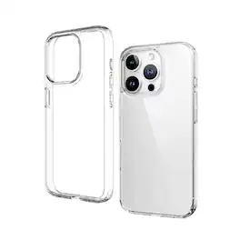 Qixxronics - Transparent Case for iPhone 16 Pro Max Shockproof Phone Case Protective Cellphone Cover for iPhone 16 Pro Max - Clear