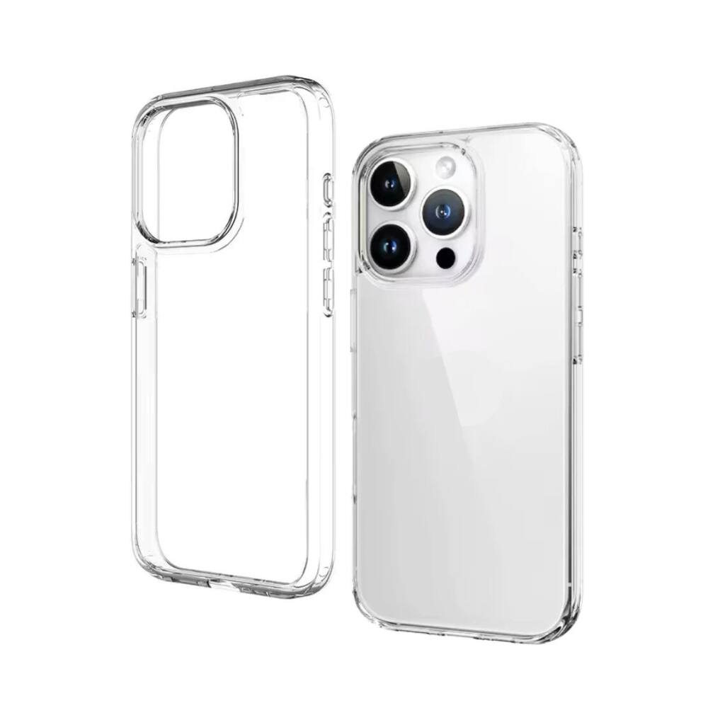 Front. Qixxronics - Transparent Case for iPhone 16 Pro Max Shockproof Phone Case Protective Cellphone Cover for iPhone 16 Pro Max - Clear.