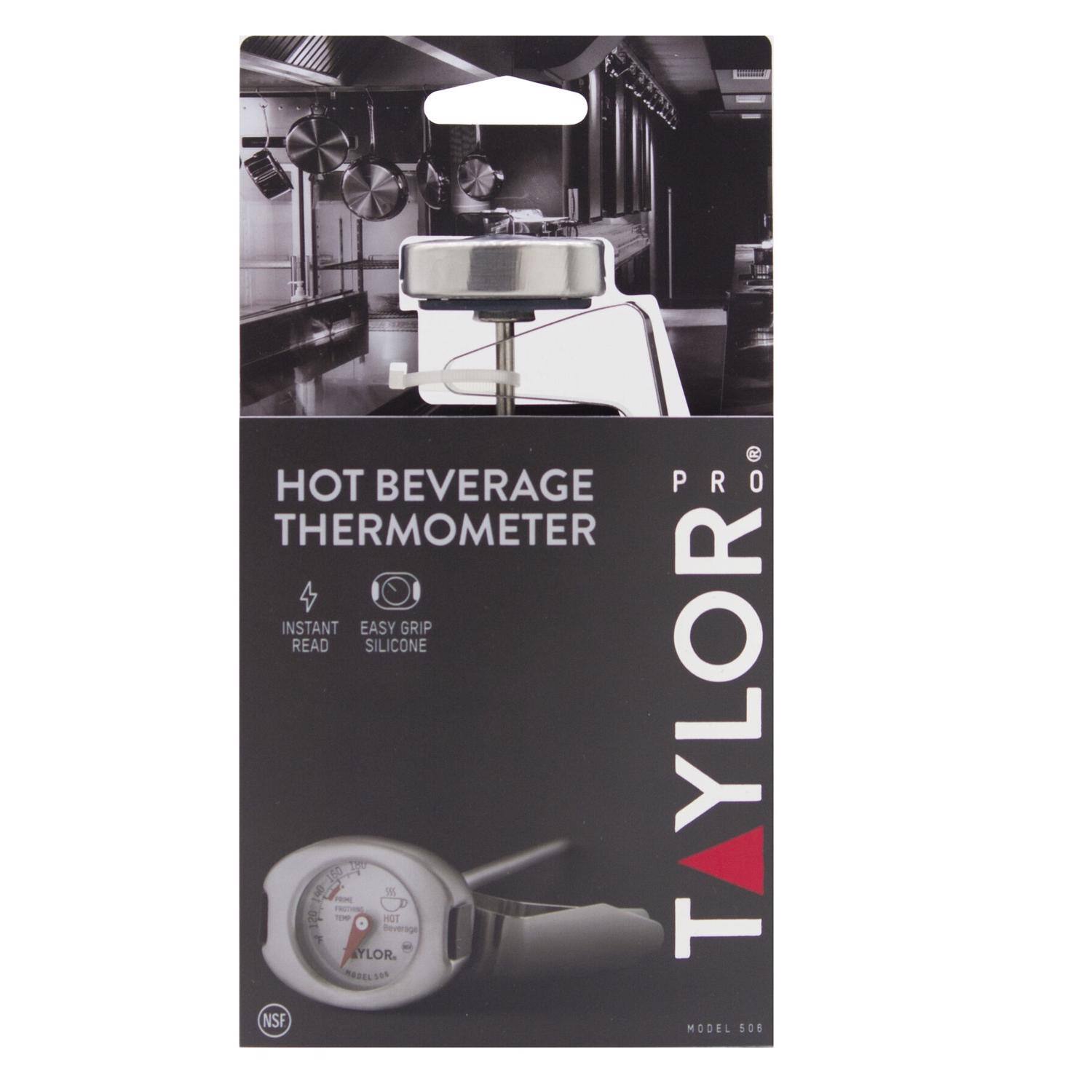 HOT BEVERAGE THERMOMETER  
INSTANT EASY GRIP READ SILICONE  
TYLOR PRO  
MODEL 508