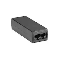 Front. Black Box Network Services - PoE Gigabit Ethernet Injector - 802.3af (LPJ000AFR3) - Black.