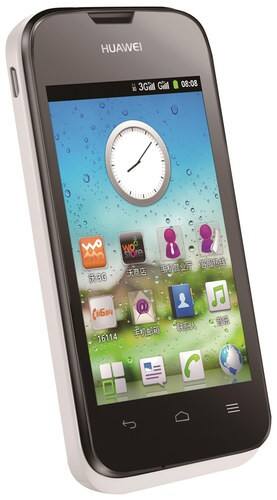 Front Standard. Huawei - Ascend Cell Phone (Unlocked) - White.