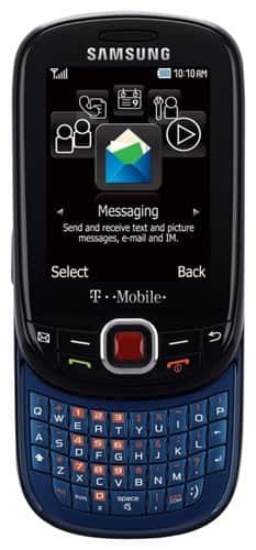 Front Standard. Samsung - Elevate T356 Cell Phone (Unlocked) - Black.
