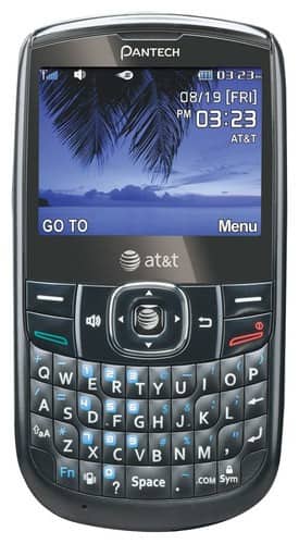 Front Standard. Pantech - Link II P5000 Cell Phone (Unlocked) - Black.