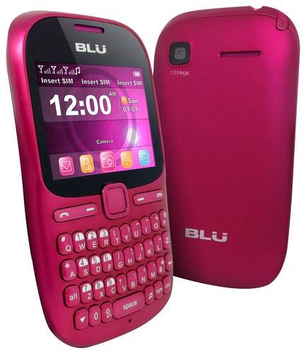 Front Standard. Blu - Hero Pro Cell Phone (Unlocked) - Pink.