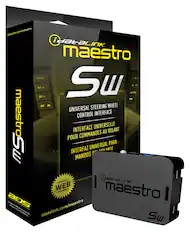 Front. Maestro - Universal Analog Steering Wheel Interface - Black.