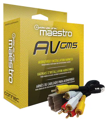 Front. Maestro - Rear Seat Video Harness - Black.