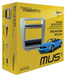Maestro - Installation Kit for 2010 and Later Ford Mustang Vehicles - Black - Front_Zoom