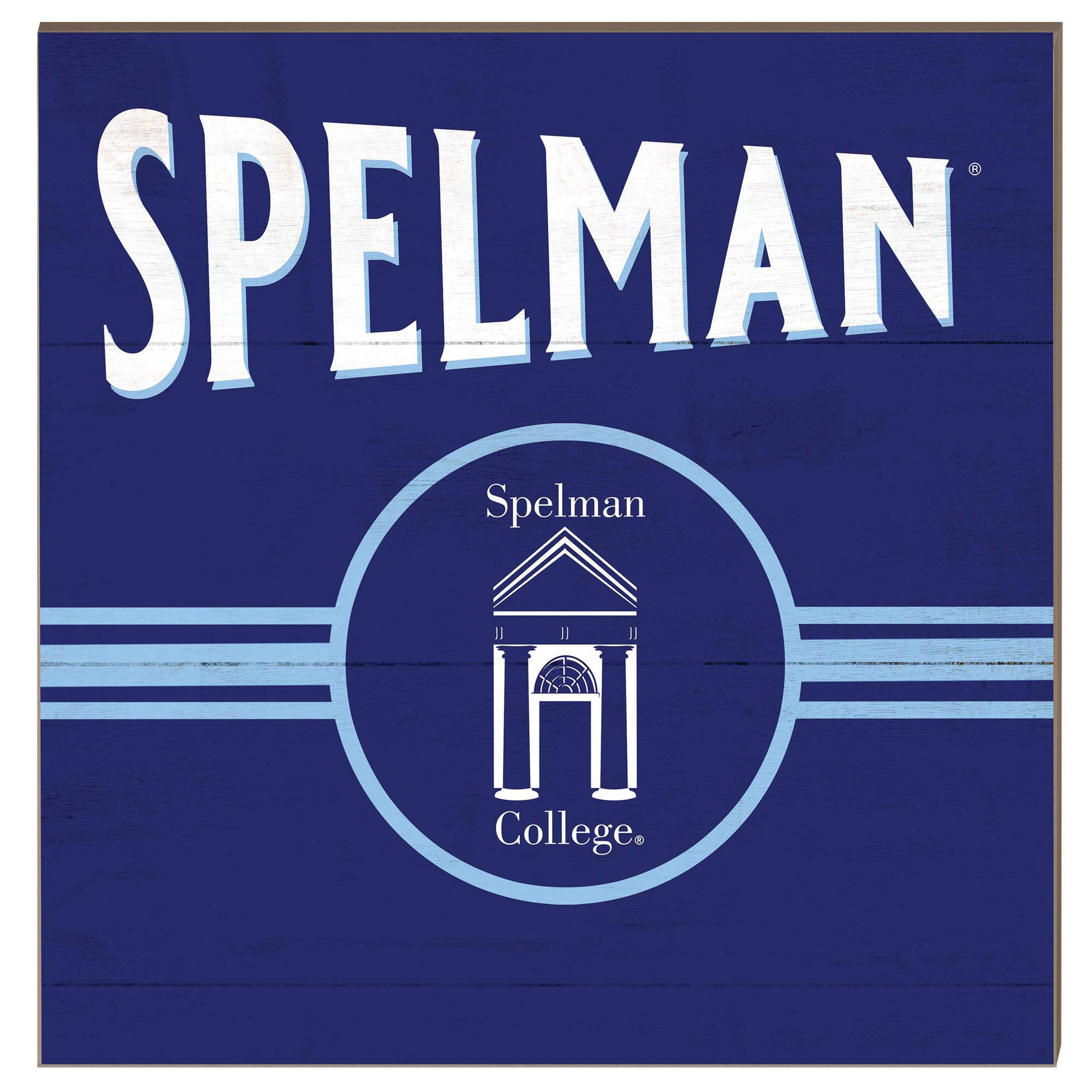 Spelman College Jaguars 10'' x 10'' Retro Team Sign