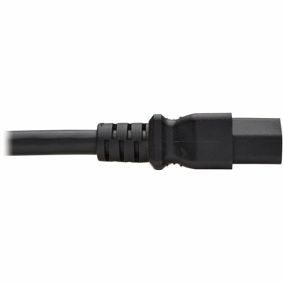 Alt View 4. Tripp Lite - Eaton Tripp Lite Series Power Cord, C20 to C21 - Heavy-Duty, 20A, 250V, 12 AWG, 4 ft. (1.2 m), Black - For Network - Black.