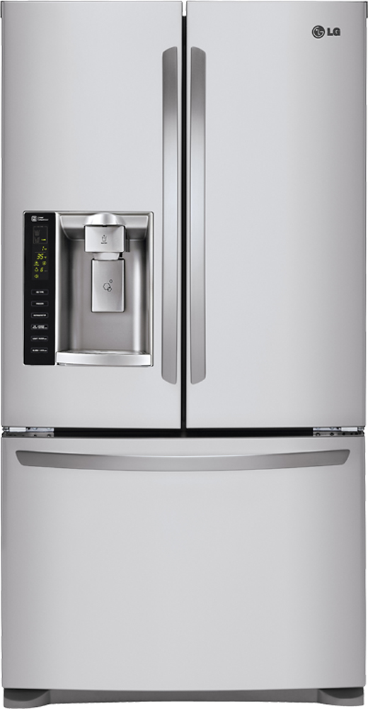 Best Buy: LG 24.1 Cu. Ft. French Door Refrigerator with Thru-the-Door ...