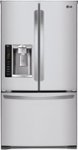 Front Zoom. LG - 24.1 Cu. Ft. French Door Refrigerator with Thru-the-Door Ice and Water - Stainless Steel.