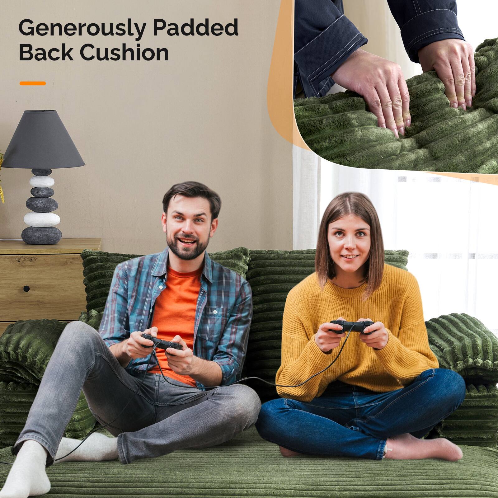 Generously Padded Back Cushion