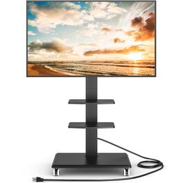 Rfiver - Suitable for 32 to 75 inch mobile TV stands - Black