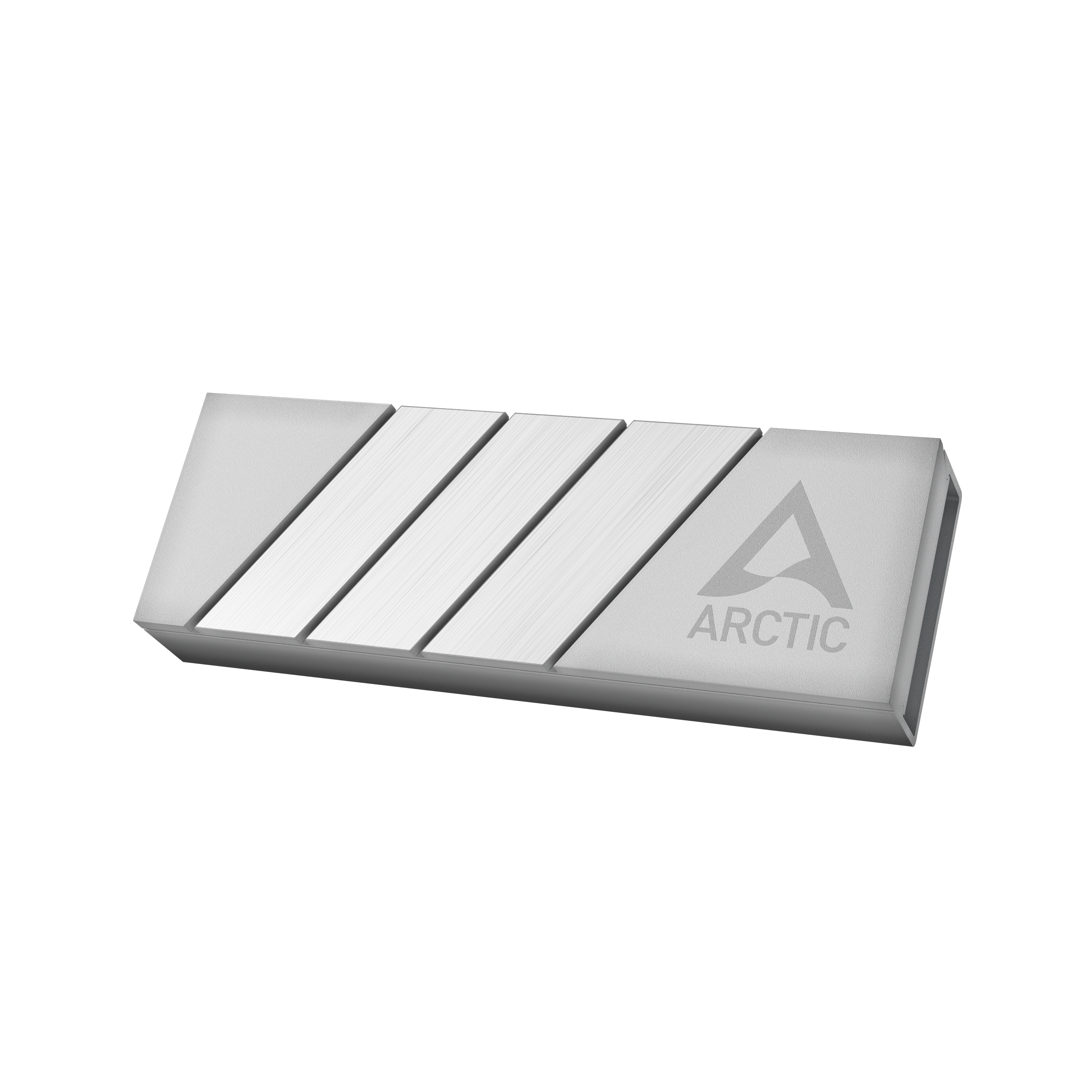 Front. Arctic - Arctic M2 Pro Heatsink Cooler for M.2 2280 SSD, Compatible w/ PC & Gaming Consoles, for Dual, Single- Silver - Silver.