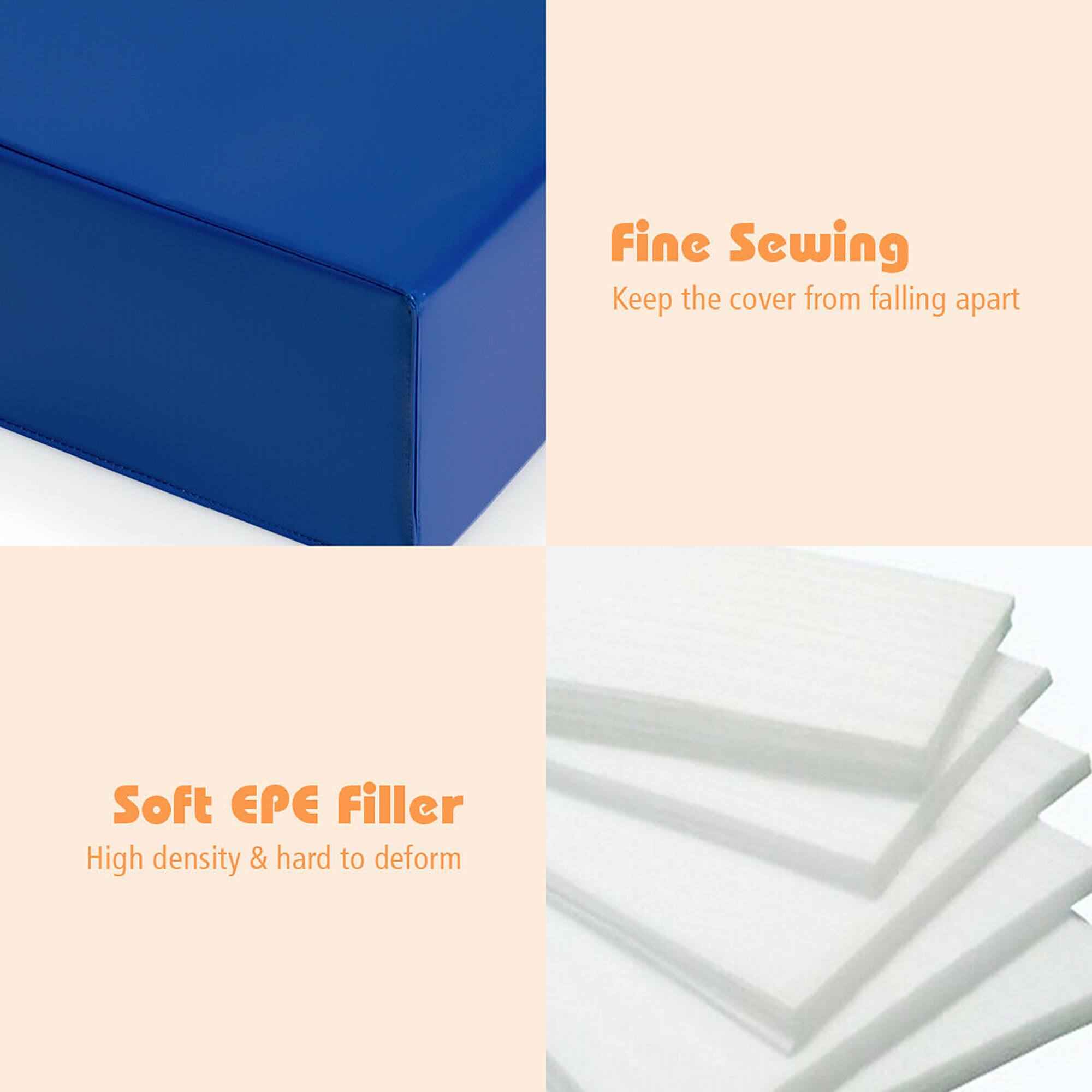 Fine Sewing  
Keep the cover from falling apart  

Soft EPE Filler  
High density & hard to deform